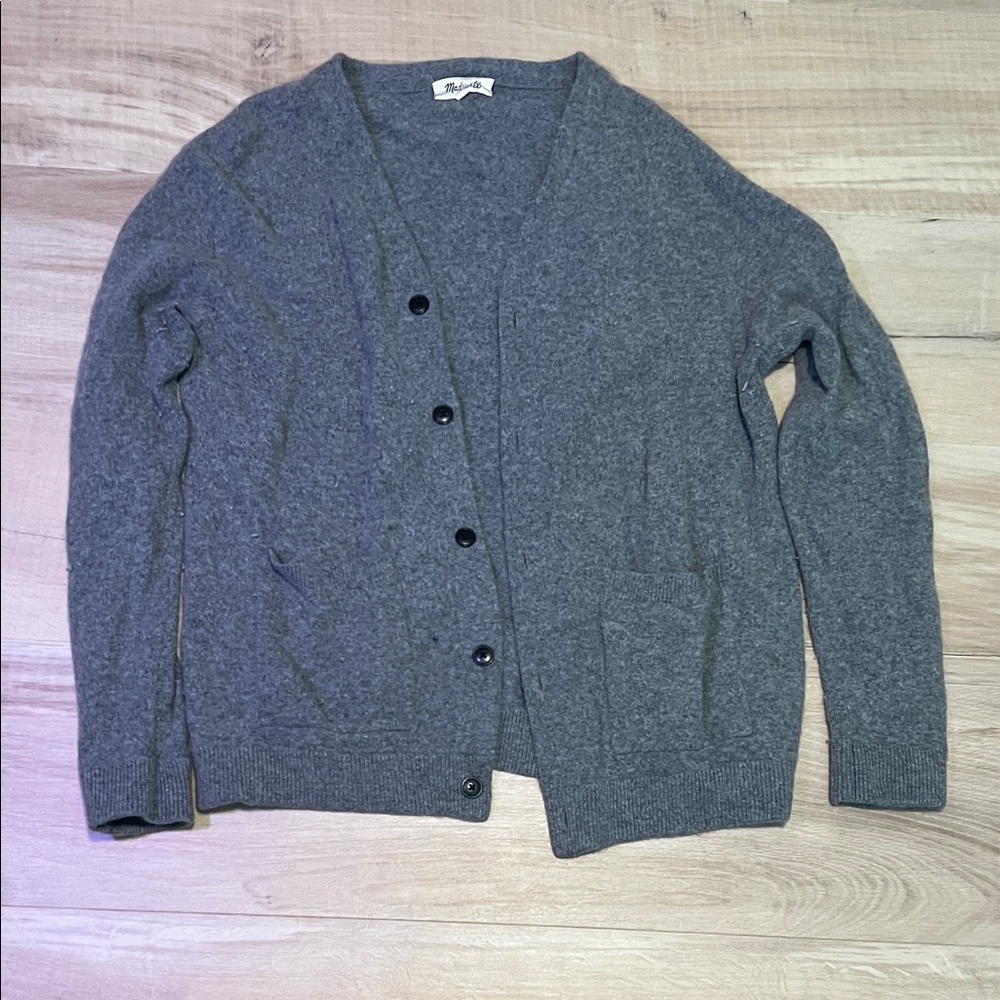 Madewell Heather Gray Knit Top